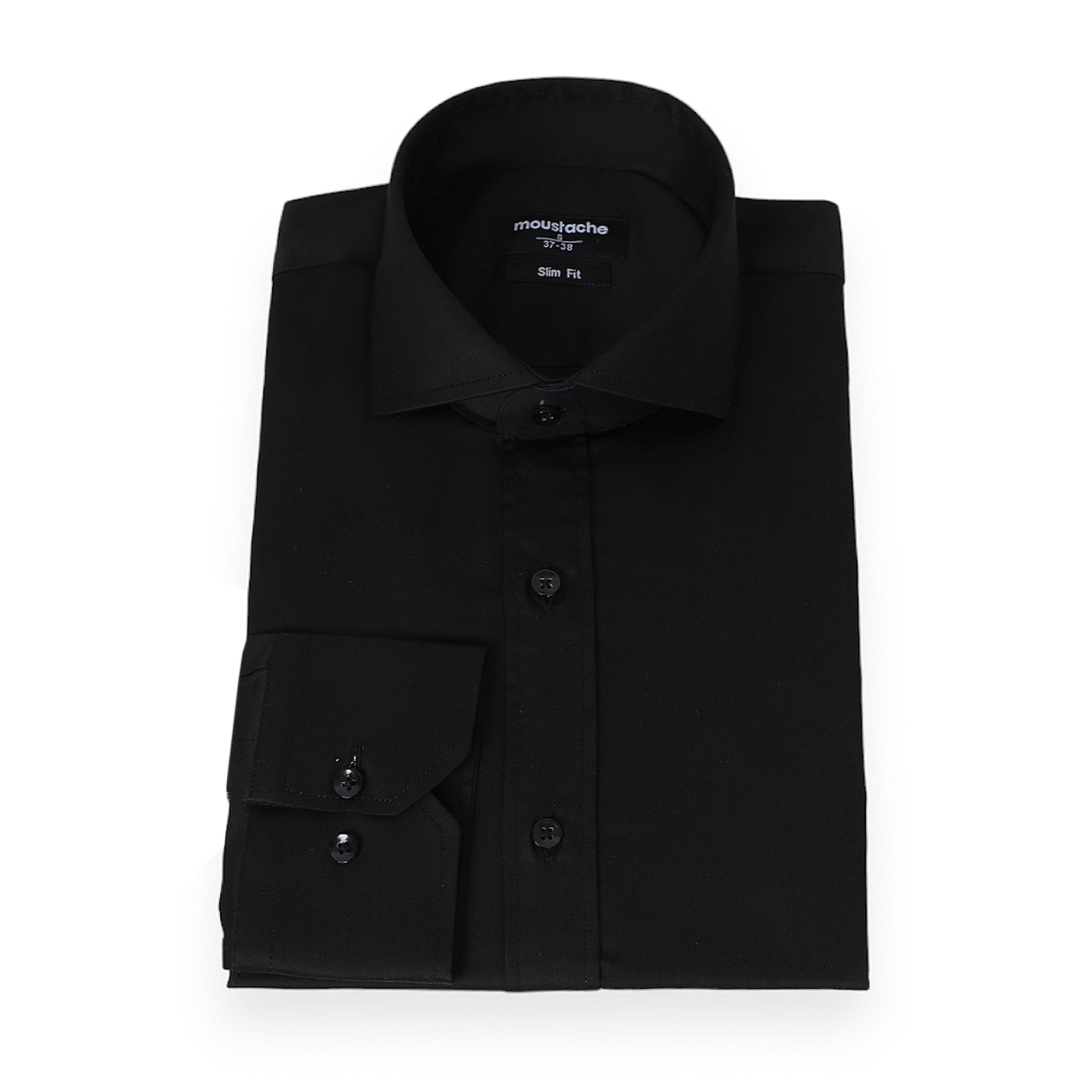 Men Black Nano Care Shirt Slim Fit