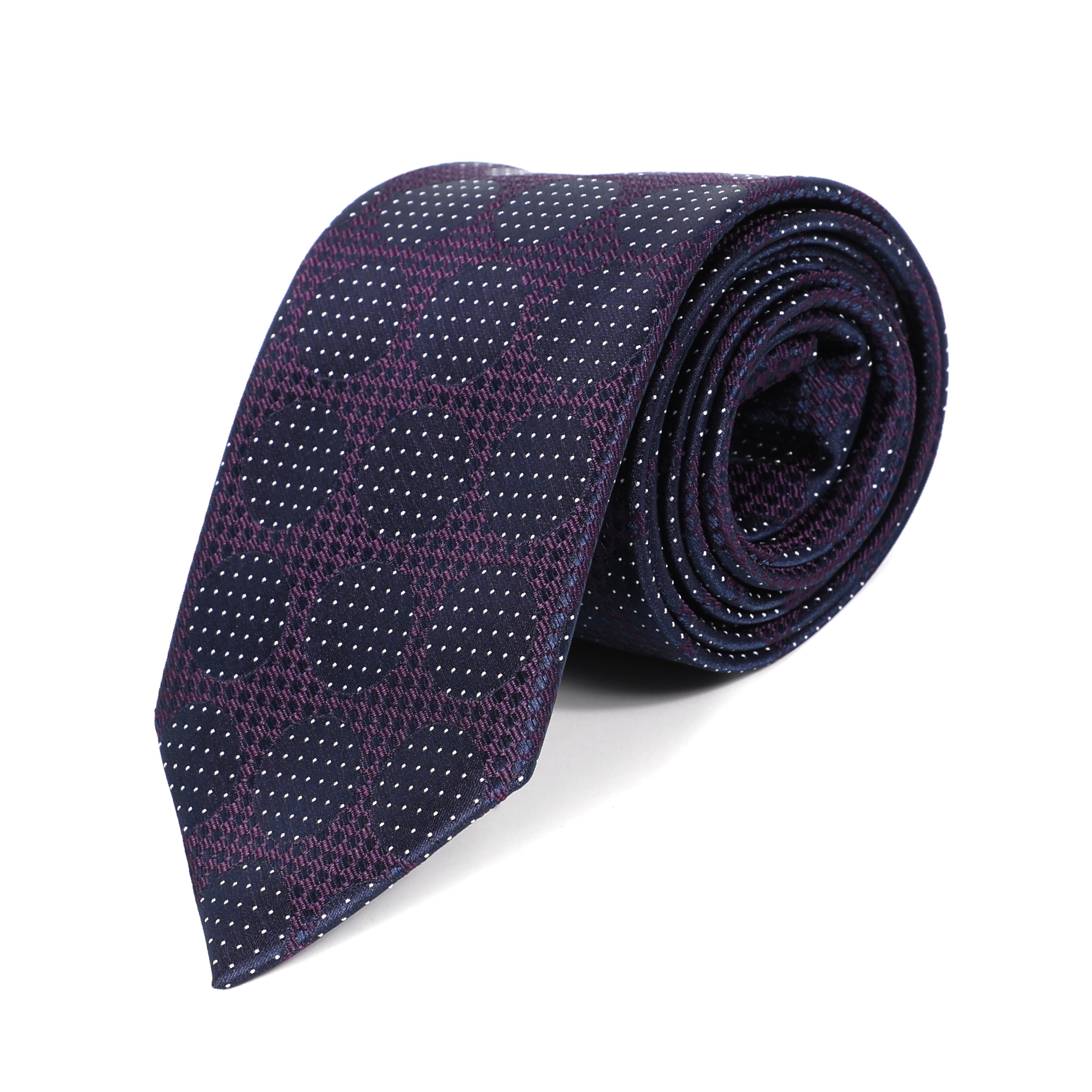 Men Purple Tie With Unique Design