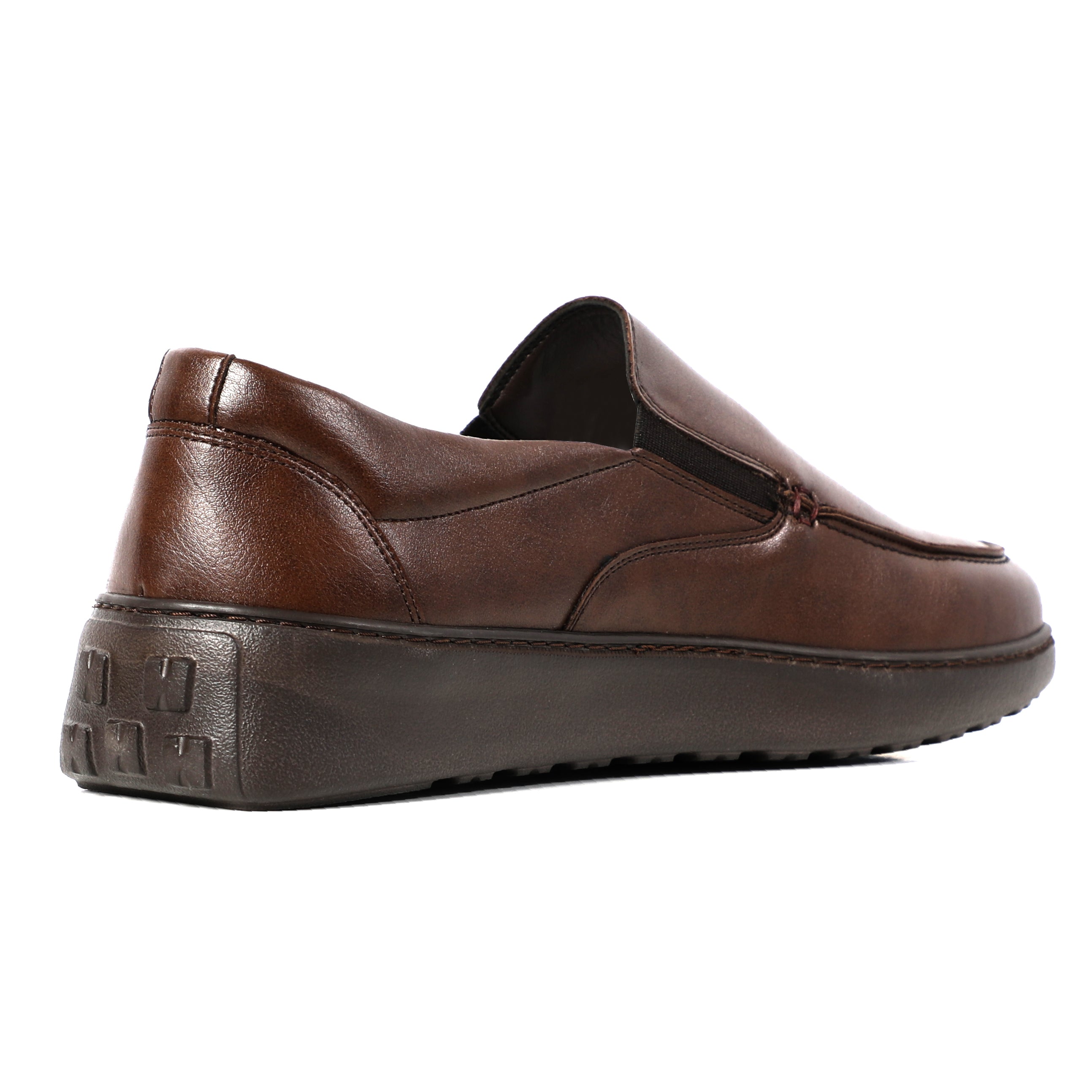 Men Brown Casual Moccasin Shoes