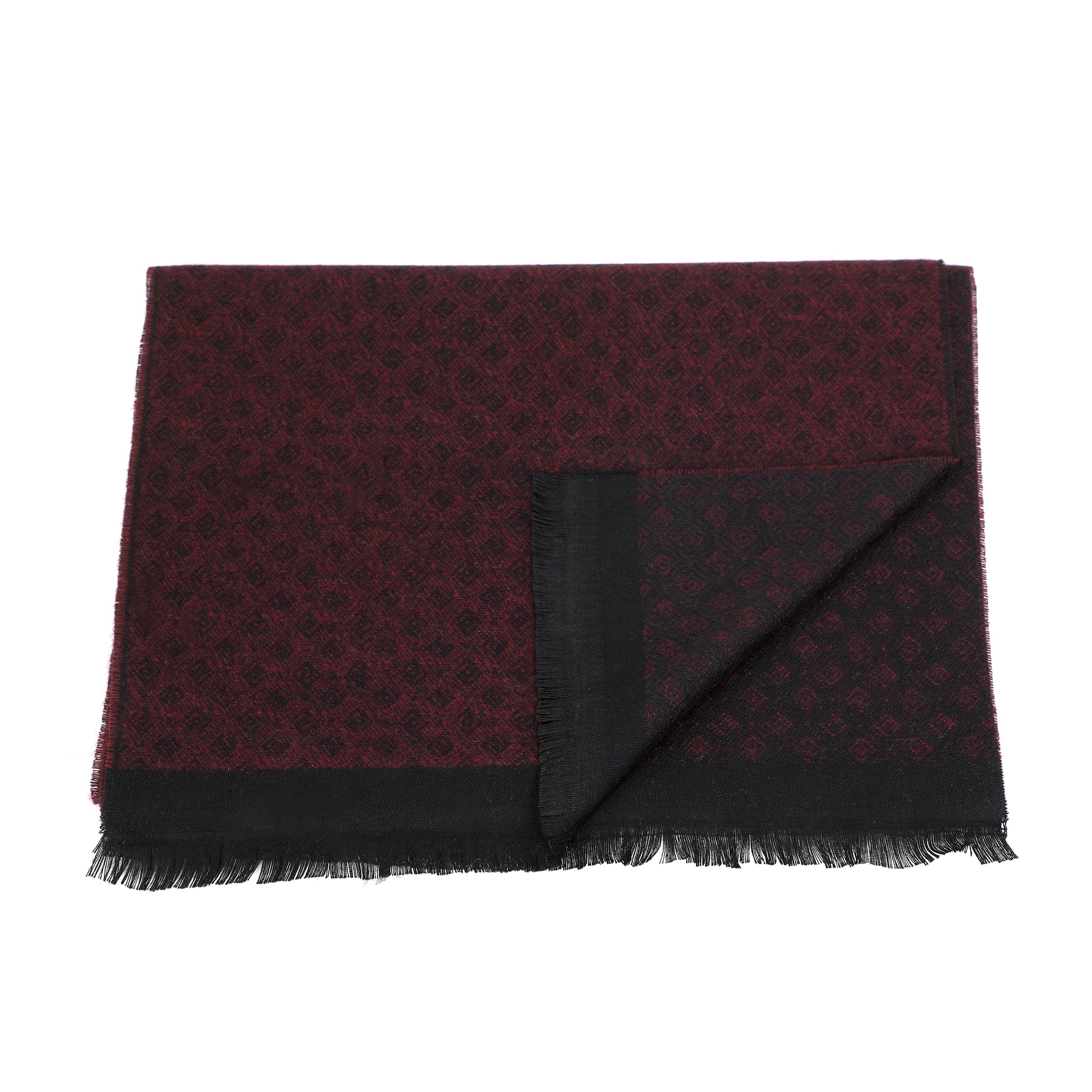 Moustache's Red Patterned Scarf