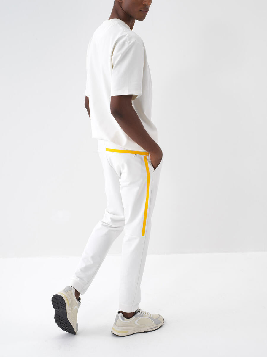 Xint Off White Pant With Elastic Waist