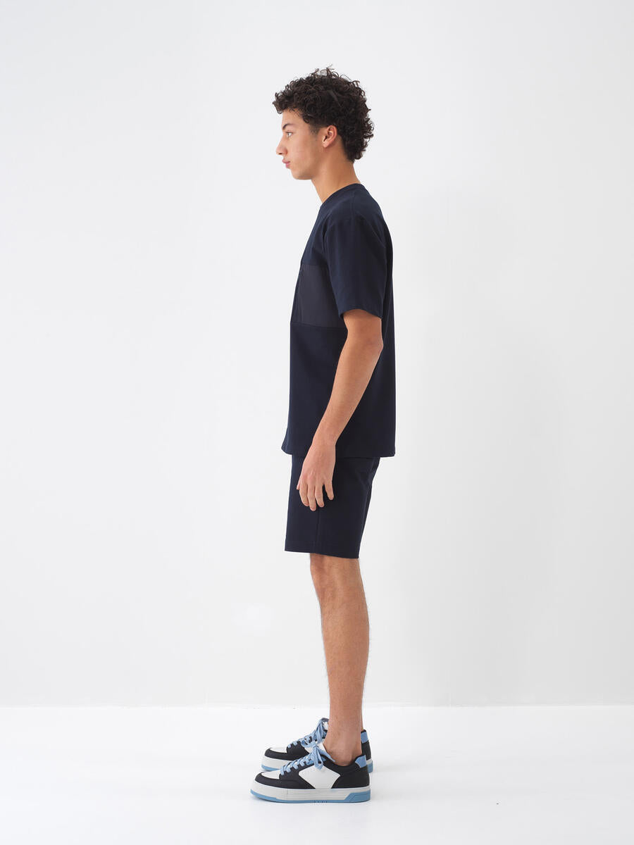 Xint Cotton Oversized Navy T-shirt