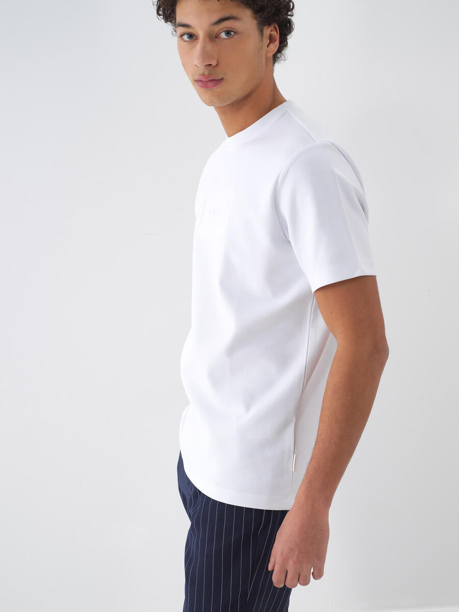 Xint Regular Fit Cotton Printed White T-shirt