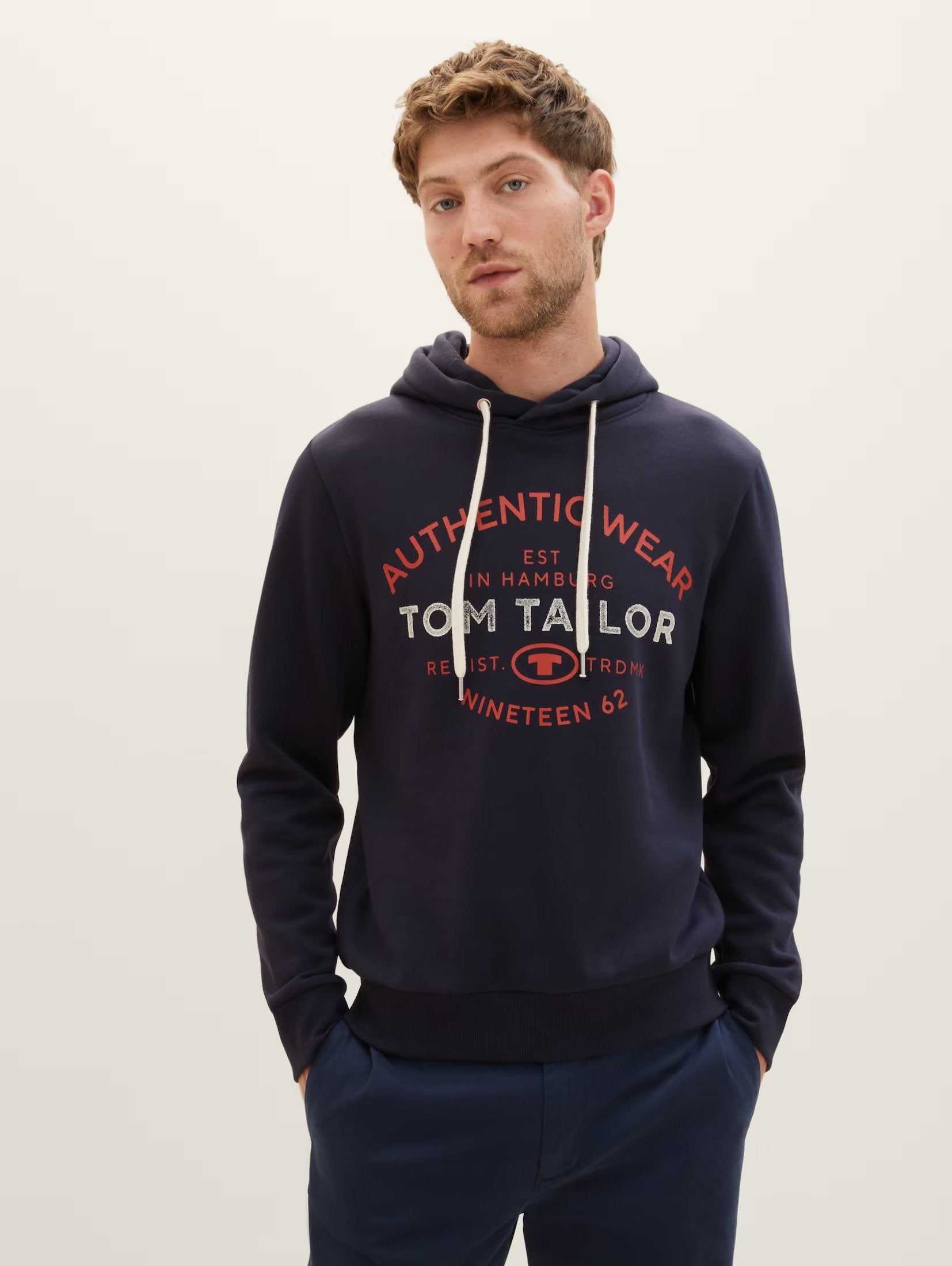 Tom Tailor "Authentic Wear" Designed Navy Hoodie