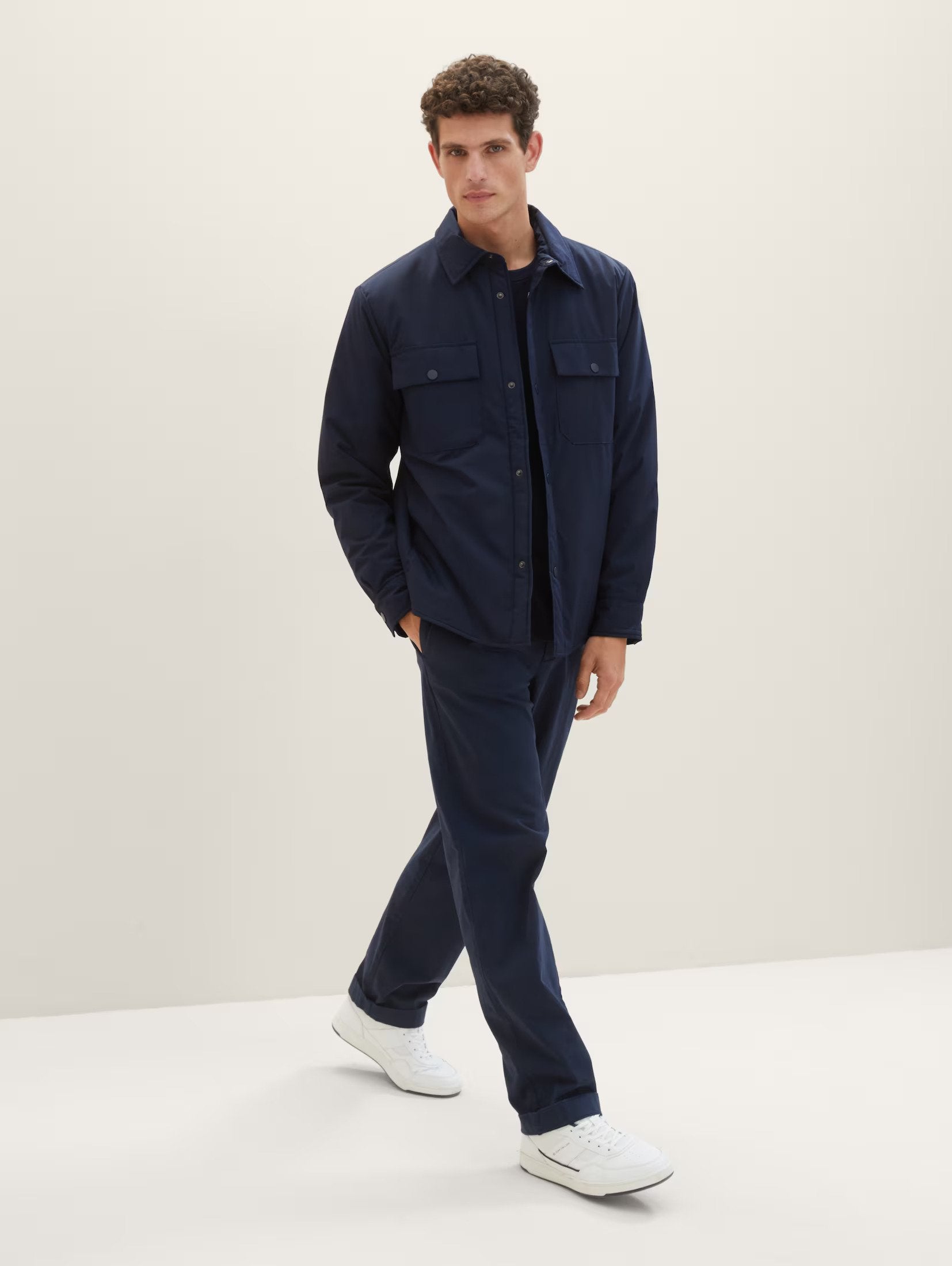 Tom Tailor Patched Pockets Navy Shirt