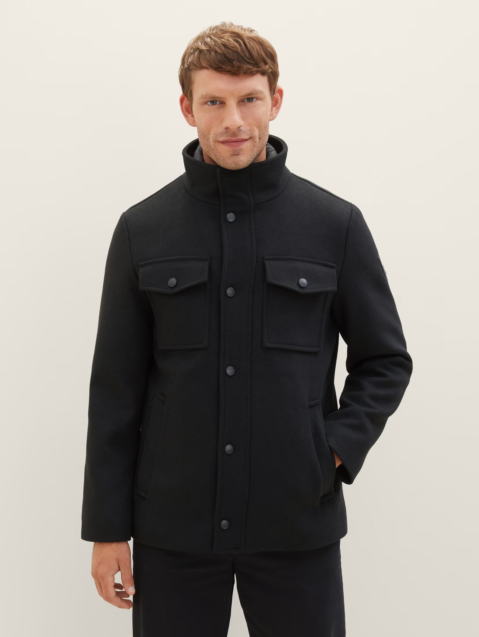 Tom Tailor Double Phased Black Jacket