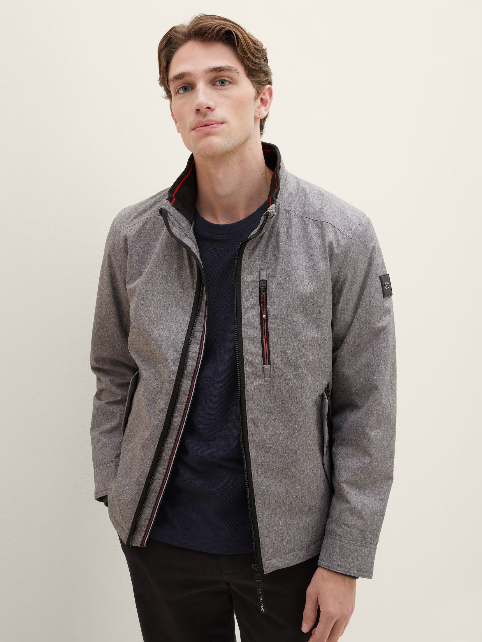 Tom Tailor Classy Up-Collar Grey Jacket