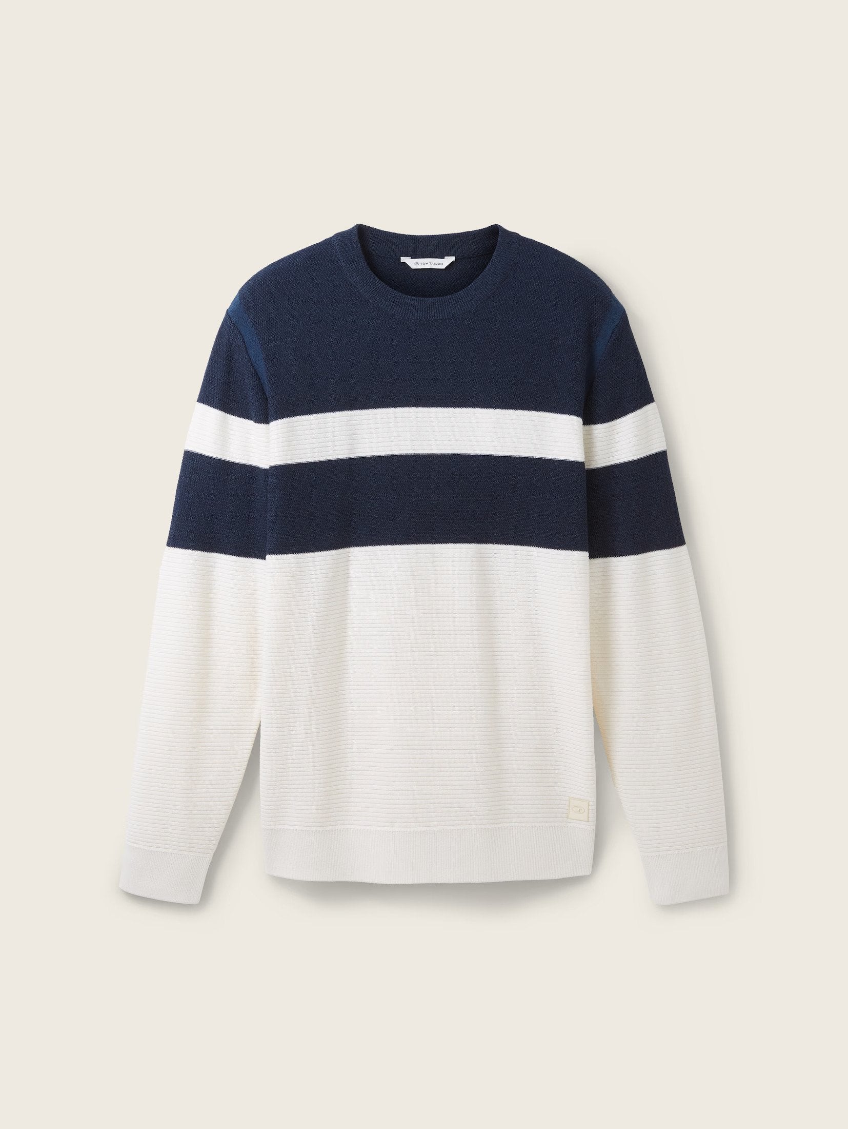 Tom Tailor Knitted Mixed Color Block Sweater
