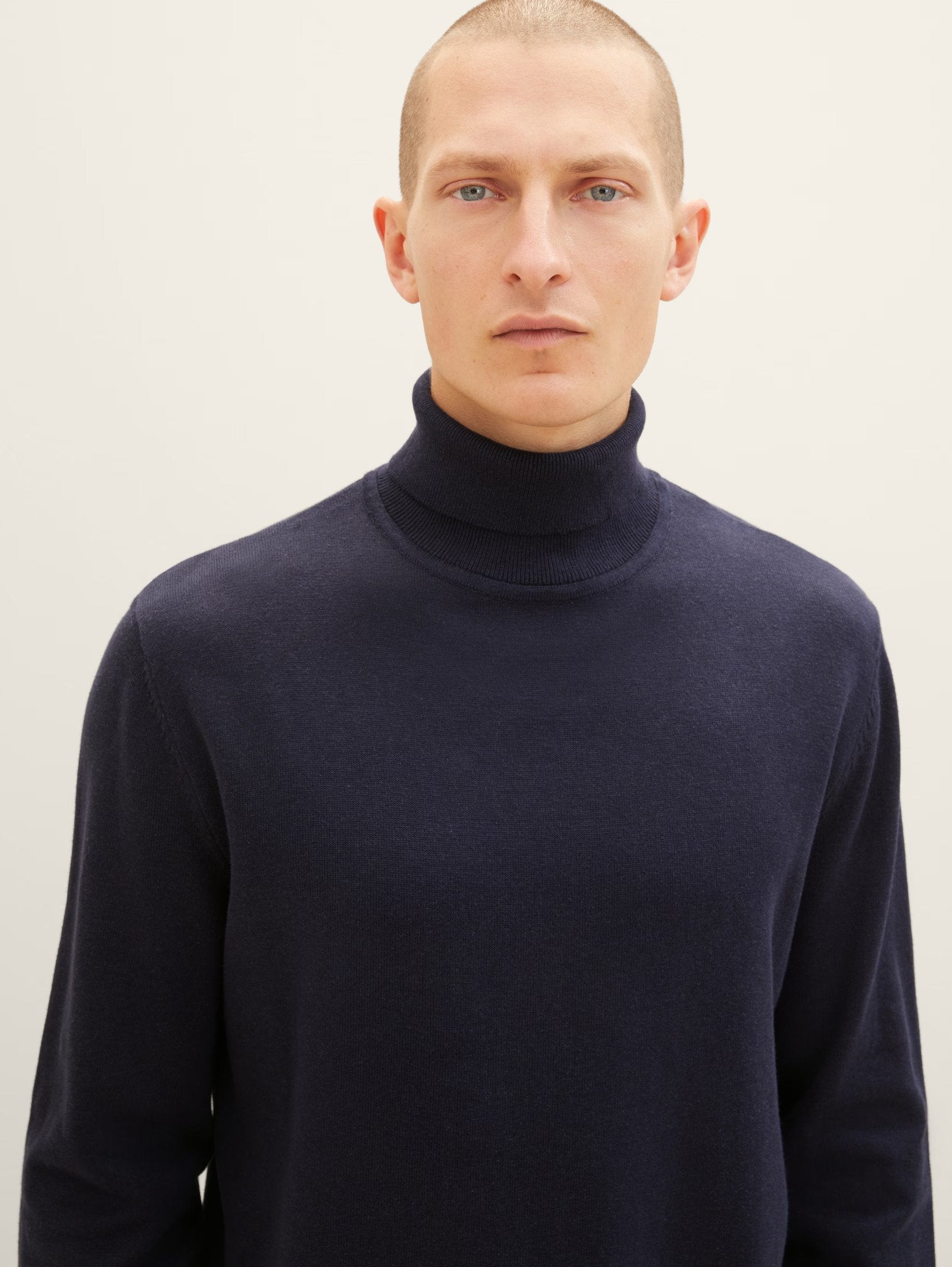 Tom Tailor Knitted Navy Turtle Neck