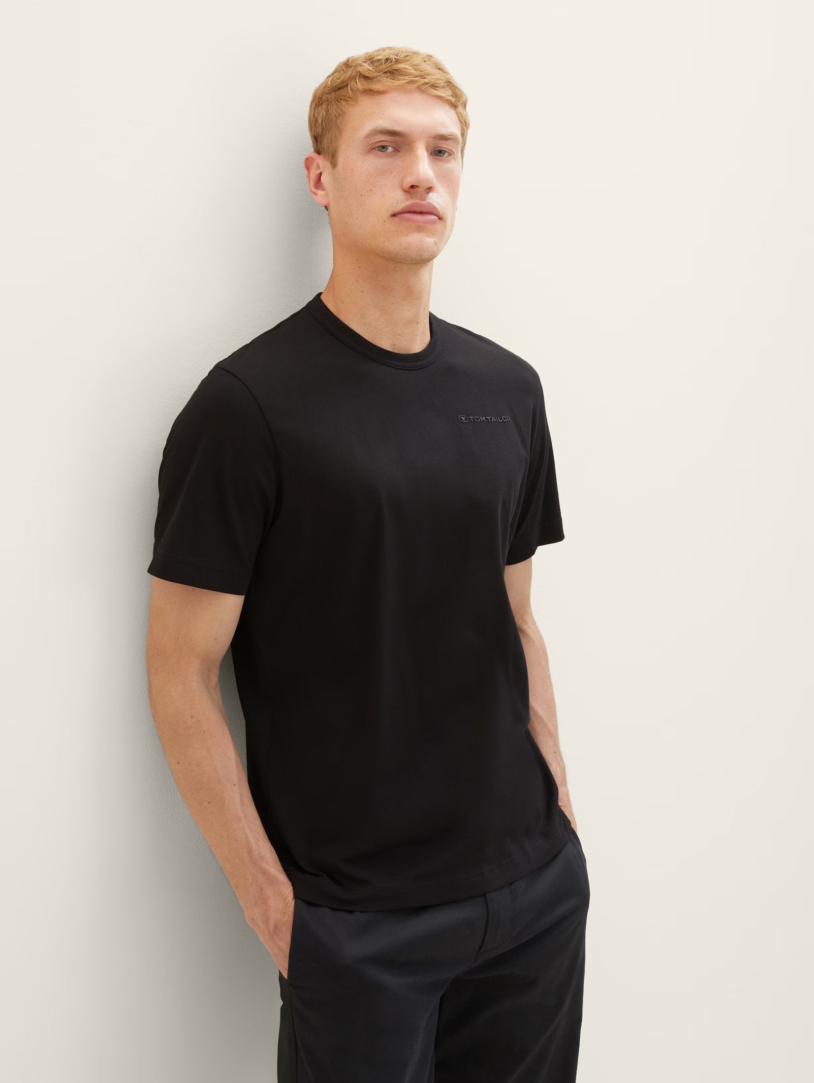 Tom Tailor Black Basic T-Shirt